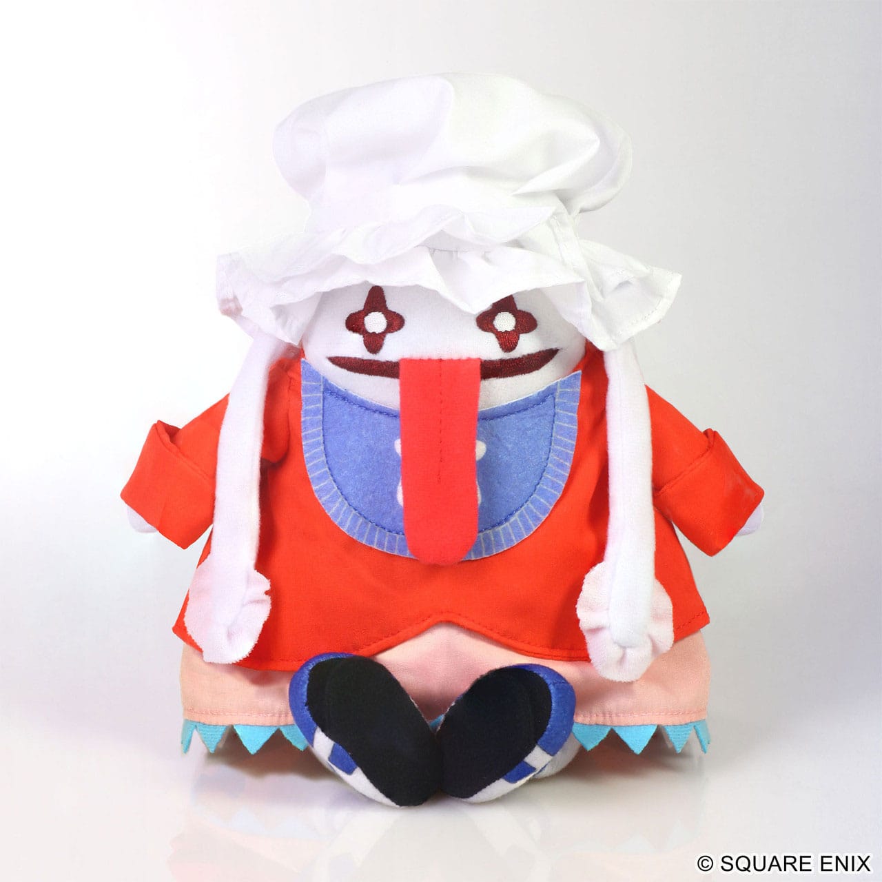 Vista frontal del peluche oficial de Quina Quen 19 cm – Final Fantasy IX