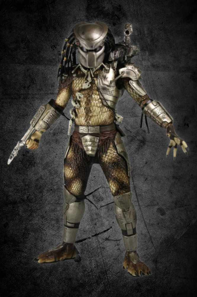 Figura Predator Jungle Hunter 1/4 escala NECA, 48 cm de altura, con gran nivel de detalle.