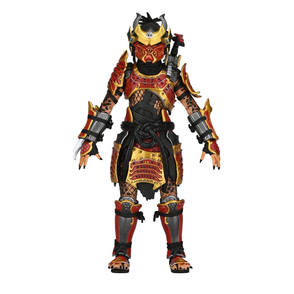 Figura articulada Predator Samurai – detalle de armadura y postura de combate