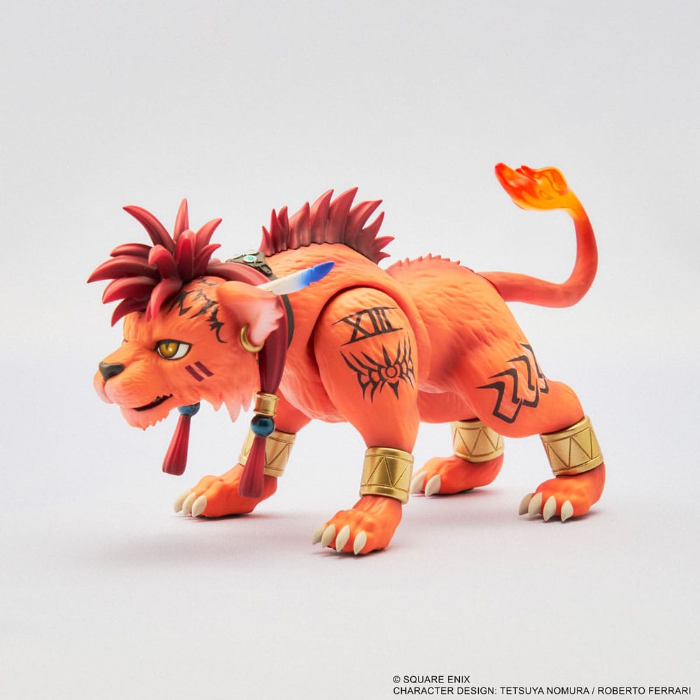 Estatua Red XIII Final Fantasy VII Rebirth Adorable Arts 11 cm – Presentación en caja ilustrada original.