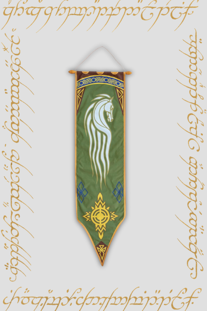 Estandarte de Rohan 167 cm réplica oficial United Cutlery El Señor de los Anillos