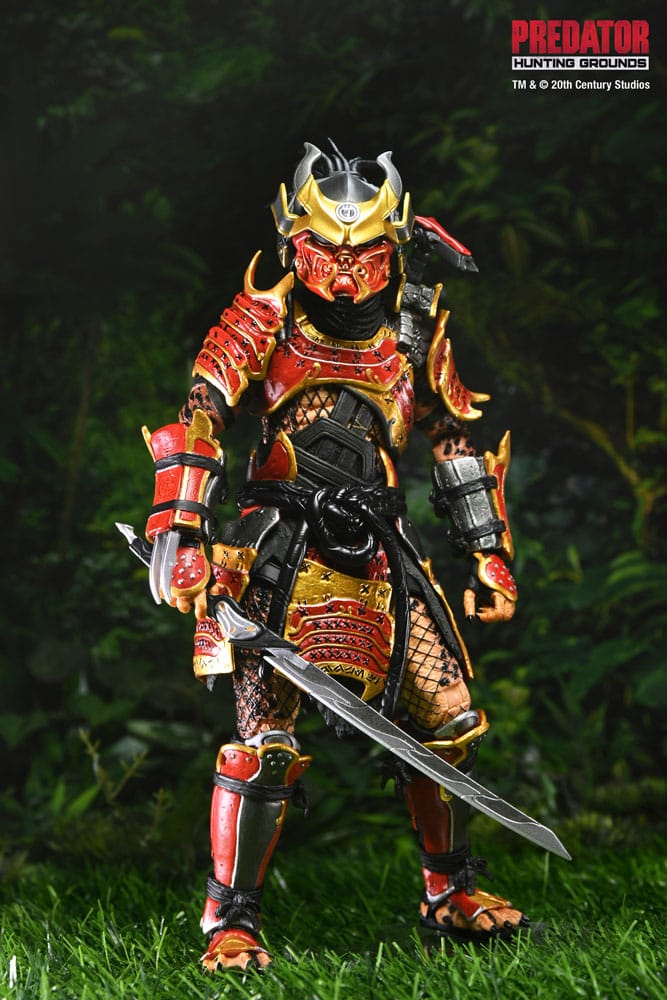Predator Hunting Grounds Samurai – figura NECA con accesorios