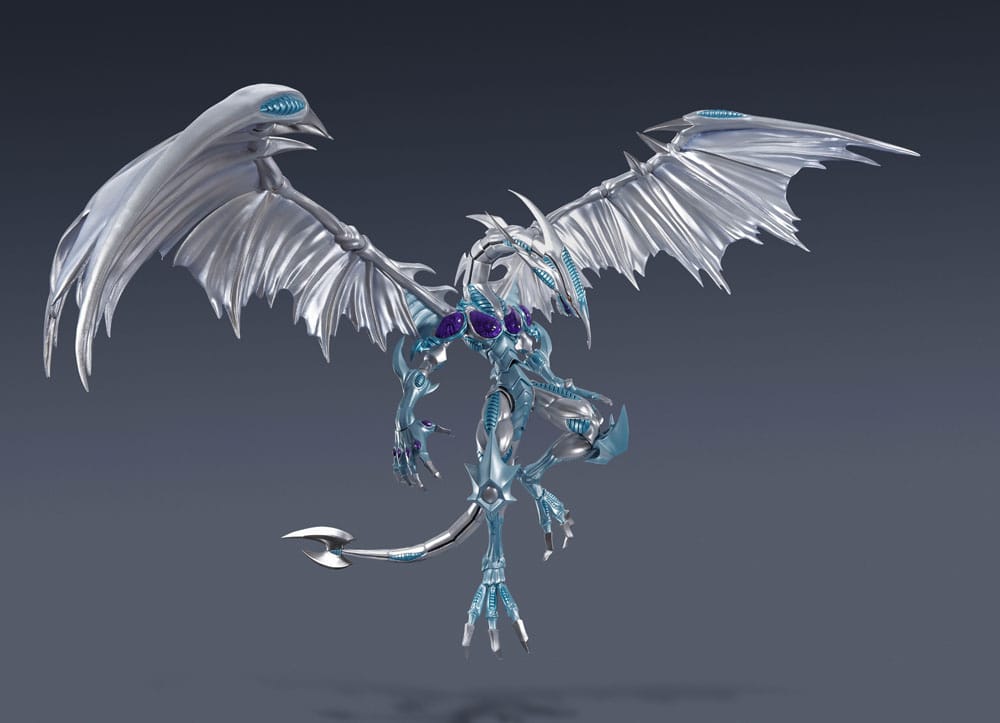 Figura Stardust Dragon con base articulada para exposición aérea – MonsterArts