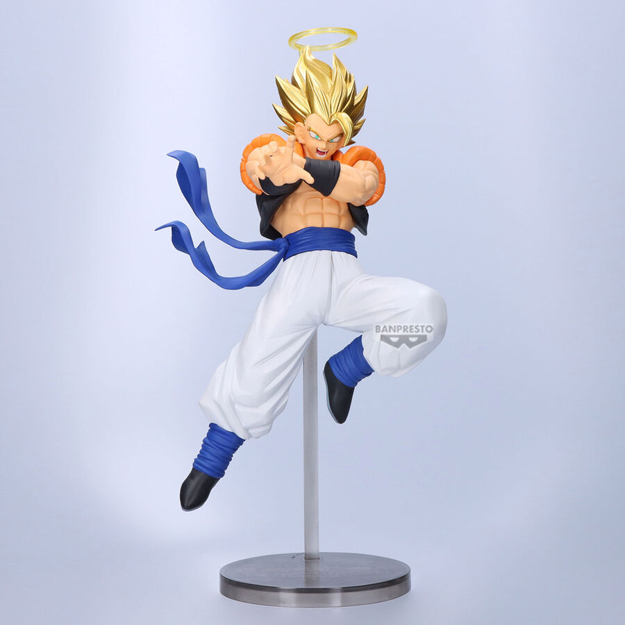 Figura Super Gogeta Dragon Ball Z 10th Anniversary – pose de combate lateral