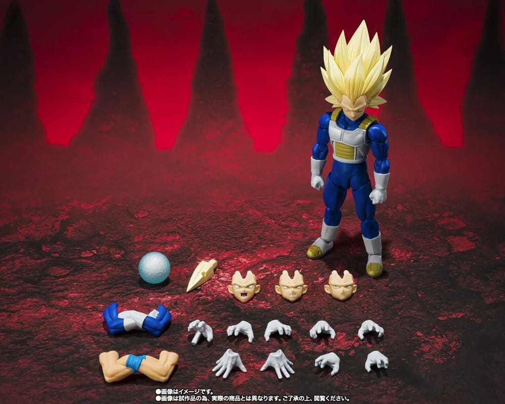 Figura articulada Super Saiyan 3 Vegeta S.H.Figuarts Bandai Tamashii Nations