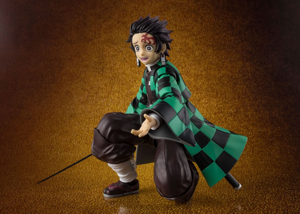 Detalle de la espada Nichirin en la figura de Tanjiro – S.H.Figuarts 14 cm