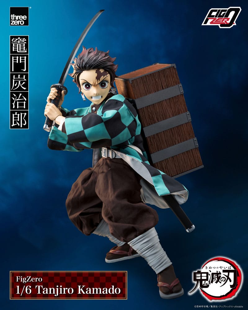 Figura Tanjiro Kamado con katana desenvainada – Demon Slayer – 27 cm