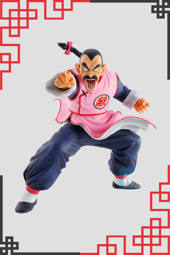Figura frontal de Taopaipai Ichibansho con pose de combate y uniforme rosa.