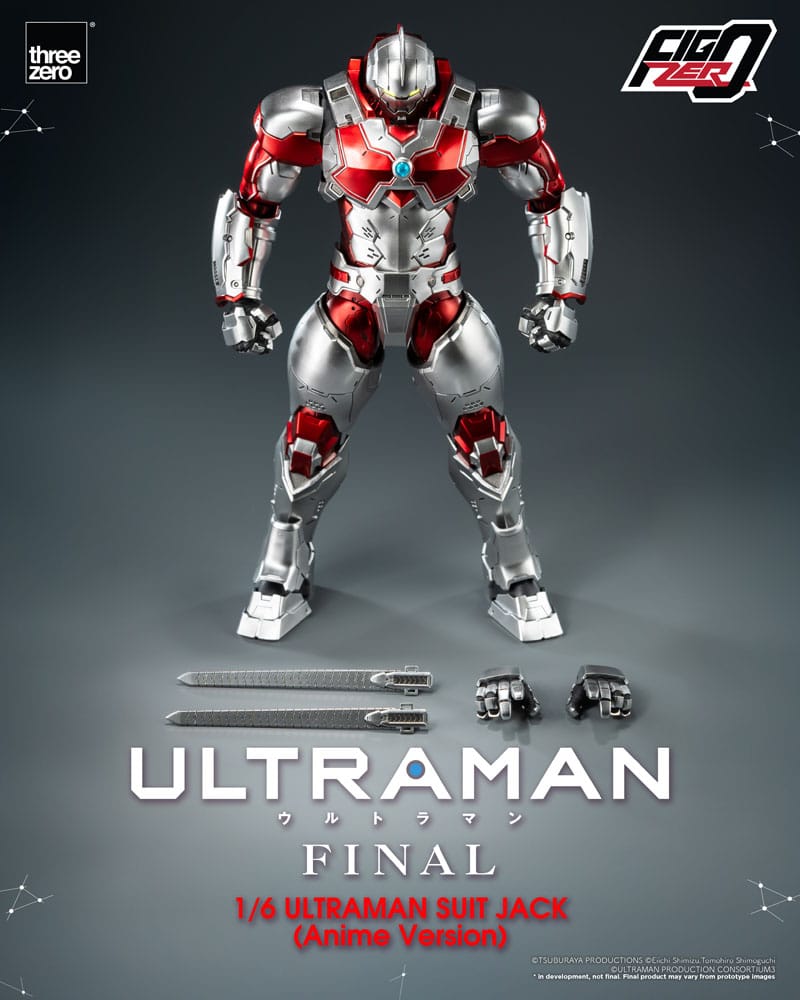 Figura Ultraman Final 35 cm en pose frontal – versión anime por Threezero.