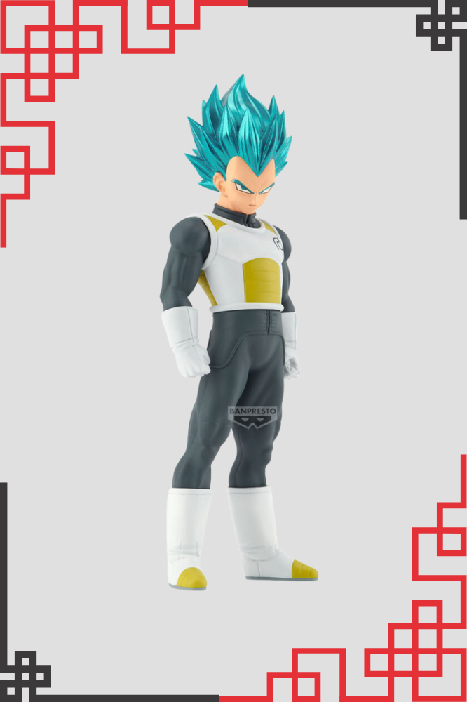 Figura Vegeta Blood of Saiyans 17cm con cabello azul y traje gris