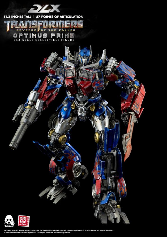 TRANSFORMERS: REVENGE OF THE FALLEN – FIGURA DLX OPTIMUS PRIME 28 CM (THREEZERO)