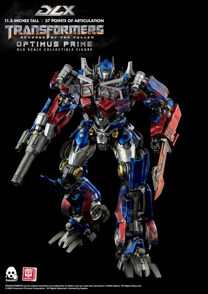 TRANSFORMERS: REVENGE OF THE FALLEN – FIGURA DLX OPTIMUS PRIME 28 CM (THREEZERO)