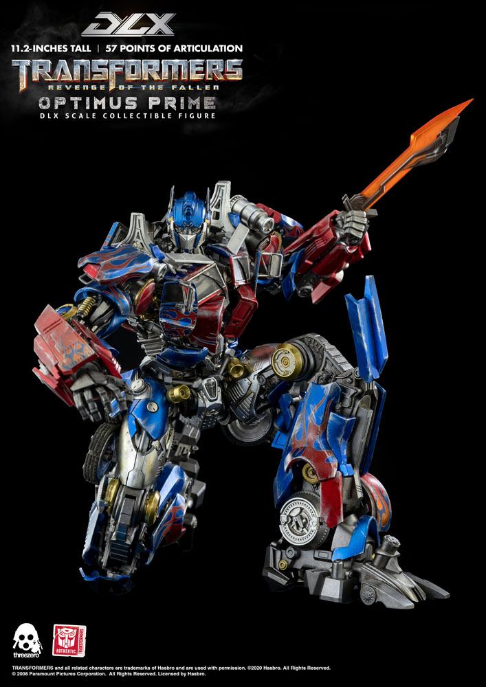 TRANSFORMERS: REVENGE OF THE FALLEN – FIGURA DLX OPTIMUS PRIME 28 CM (THREEZERO)