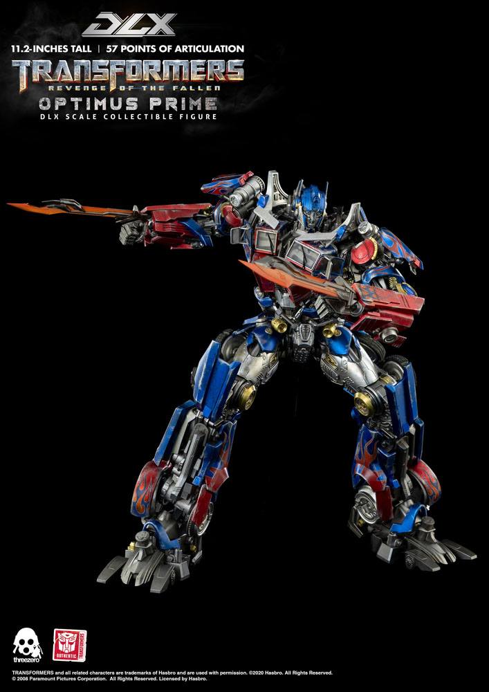 TRANSFORMERS: REVENGE OF THE FALLEN – FIGURA DLX OPTIMUS PRIME 28 CM (THREEZERO)