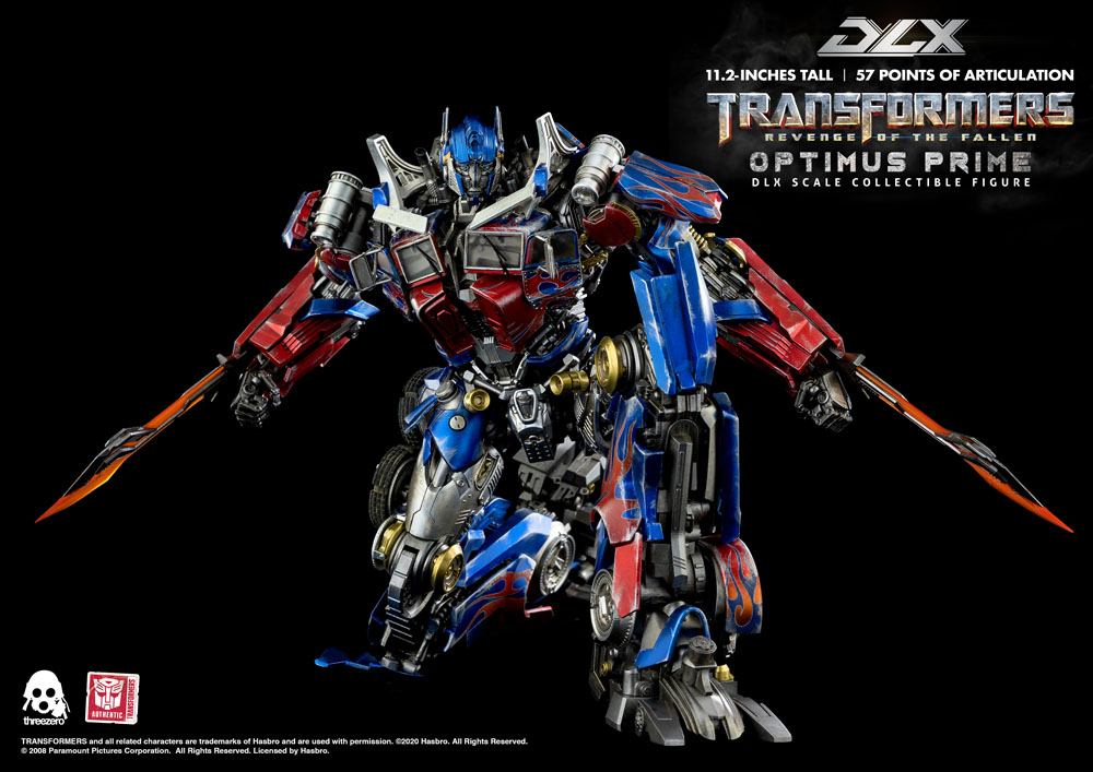 TRANSFORMERS: REVENGE OF THE FALLEN – FIGURA DLX OPTIMUS PRIME 28 CM (THREEZERO)