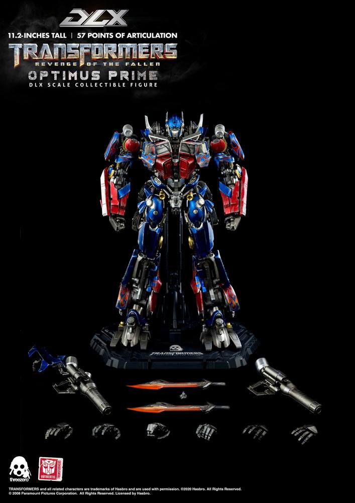 TRANSFORMERS: REVENGE OF THE FALLEN – FIGURA DLX OPTIMUS PRIME 28 CM (THREEZERO)