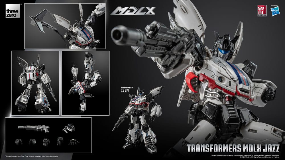 TRANSFORMERS – FIGURA MDLX JAZZ 15 CM (THREEZERO – HASBRO)