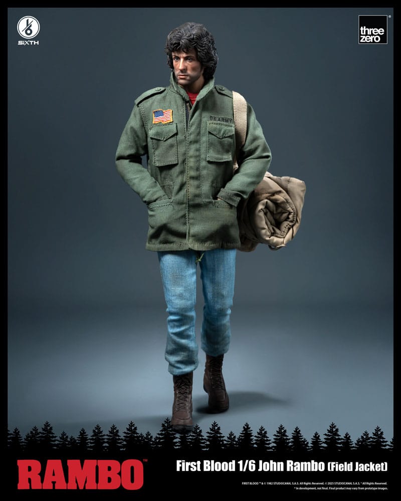 JOHN RAMBO – FIGURA 1/6 31 CM FIELD JACKET (THREEZERO – RAMBO FIRST BLOOD)