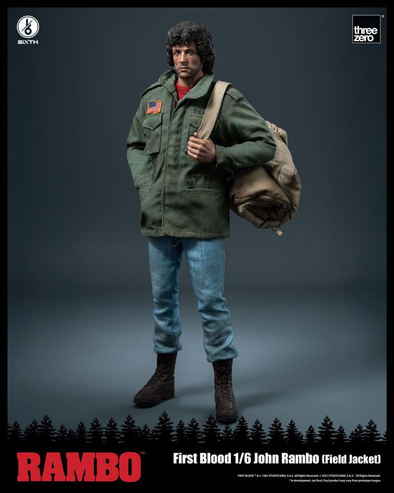 JOHN RAMBO – FIGURA 1/6 31 CM FIELD JACKET (THREEZERO – RAMBO FIRST BLOOD)