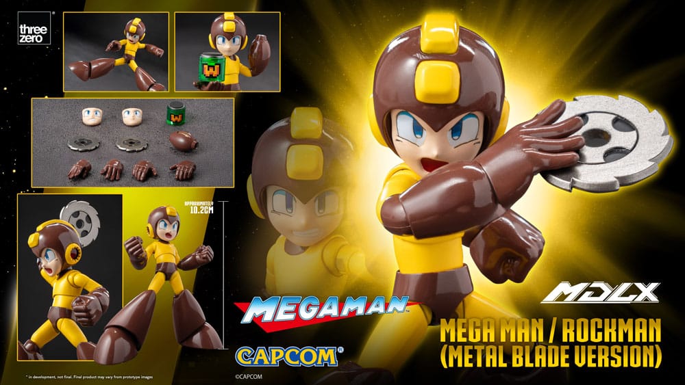 MEGA MAN – FIGURA MDLX 10 CM (THREEZERO – METAL BLADE VERSION)
