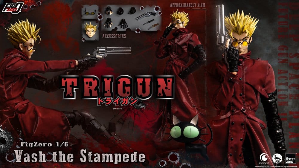VASH THE STAMPEDE – FIGURA 1/6 31 CM (TRIGUN FIGZERO – THREEZERO)