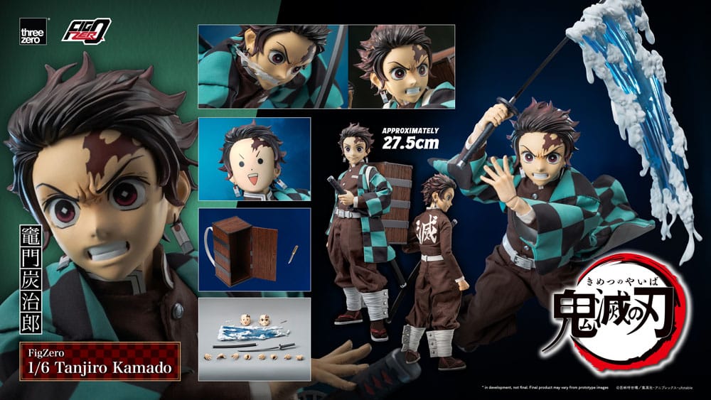 DEMON SLAYER – FIGURA TANJIRO KAMADO 1/6 27 CM (THREEZERO – KIMETSU NO YAIBA)