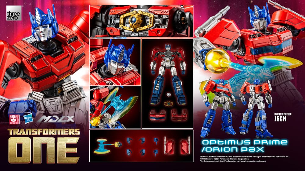 OPTIMUS PRIME / ORION PAX – FIGURA MDLX 16 CM (THREEZERO – TRANSFORMERS ONE)