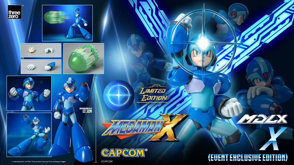 MEGA MAN X – FIGURA MDLX ROCKMAN X 12 CM EXCLUSIVE (THREEZERO – CAPCOM)