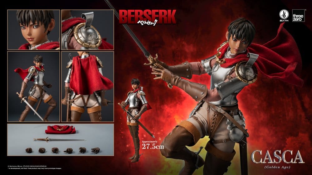 CASCA GOLDEN AGE BERSERK FIGURA THREEZERO 1/6 28 CM