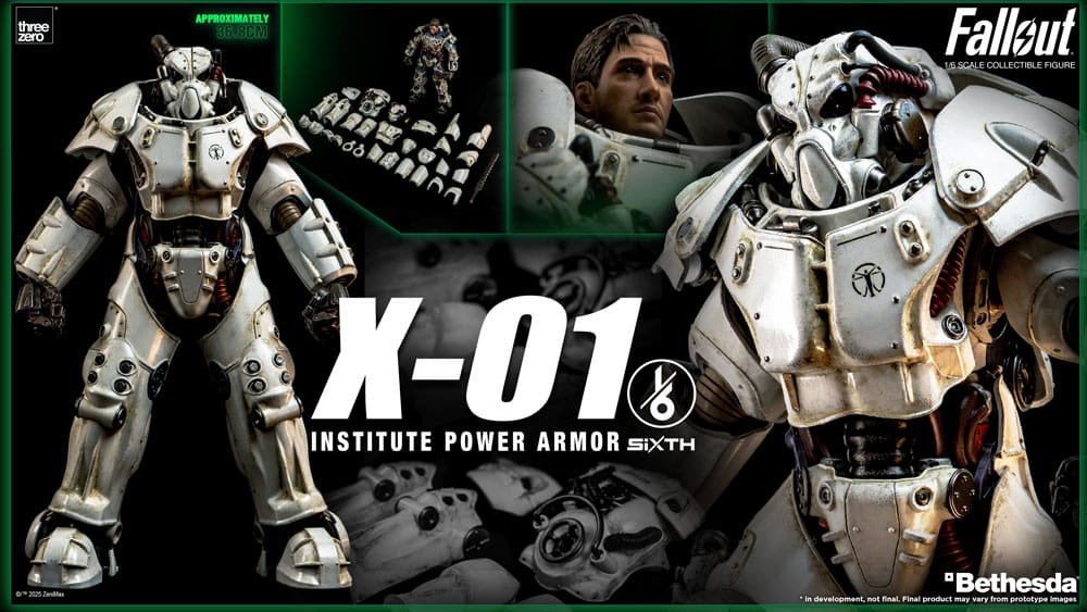 X-01 INSTITUTE POWER ARMOR – FIGZERO FIGURE 1/6 THREEZERO FALLOUT 37 CM
