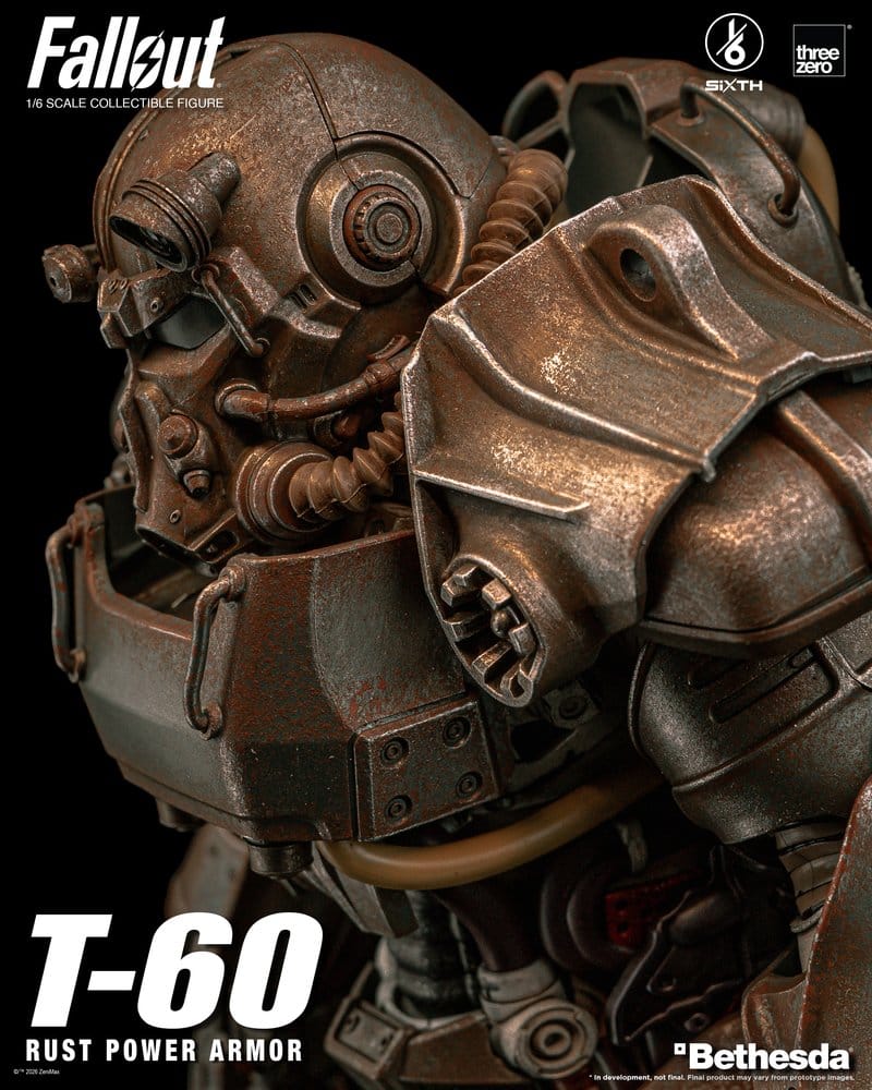 T-60 RUST POWER ARMOR FALLOUT FIGURA THREEZERO 1/6