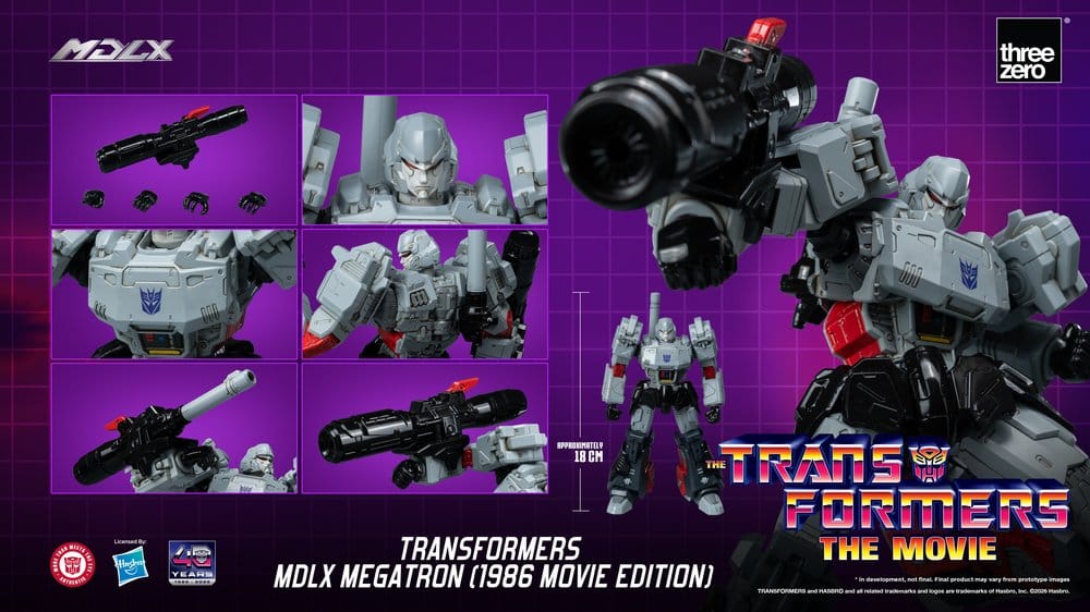 MEGATRON (1986 MOVIE EDITION) FIGURA MDLX TRANSFORMERS 18 CM
