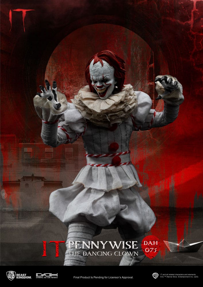 PENNYWISE – FIGURA 21 CM – BEAST KINGDOM – ESCALA 1/9 – STEPHEN KING’S IT