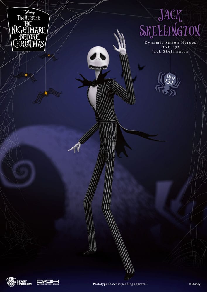 JACK SKELLINGTON – FIGURA 21 CM – THE NIGHTMARE BEFORE CHRISTMAS – BEAST KINGDOM ESCALA 1/9