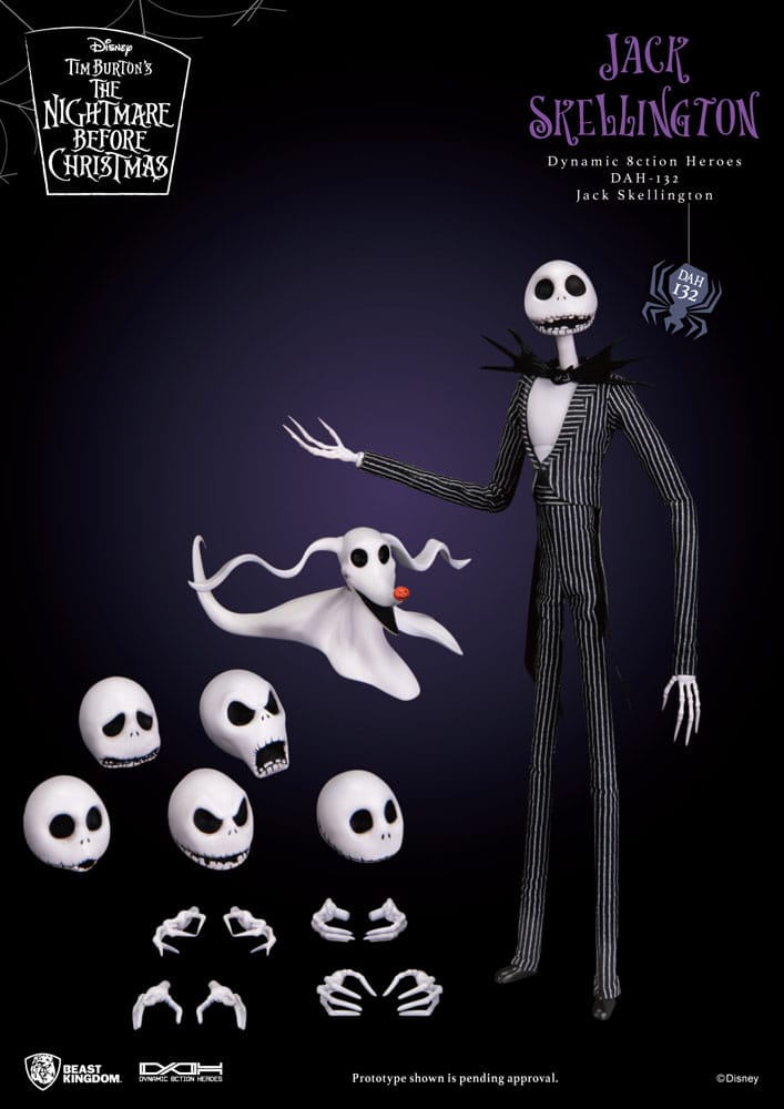 JACK SKELLINGTON – FIGURA 21 CM – THE NIGHTMARE BEFORE CHRISTMAS – BEAST KINGDOM ESCALA 1/9