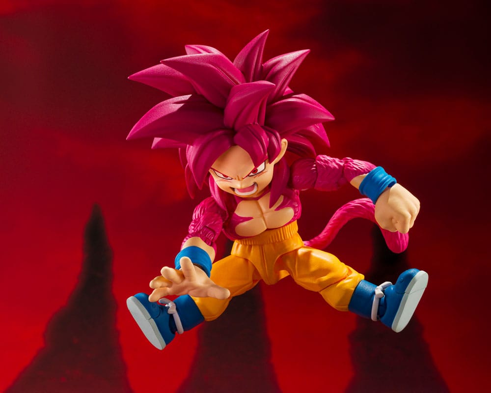 SON GOKU SUPER SAIYAN 4 – MINI FIGURA 8 CM (S.H. FIGUARTS – DRAGON BALL DAIMA)