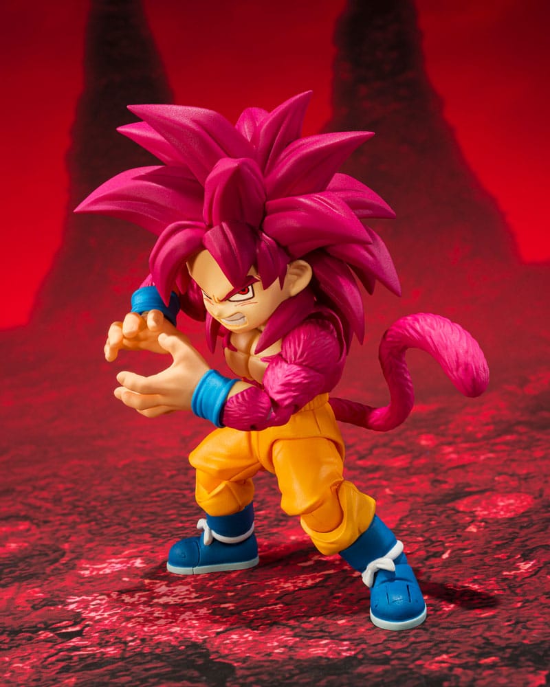 SON GOKU SUPER SAIYAN 4 – MINI FIGURA 8 CM (S.H. FIGUARTS – DRAGON BALL DAIMA)