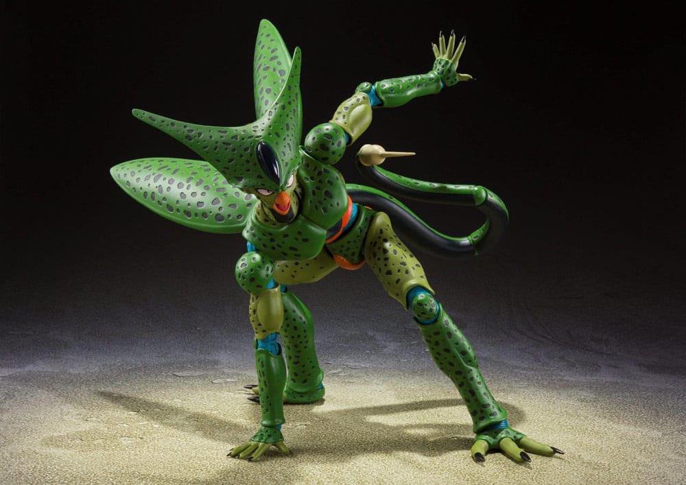 CELL PRIMERA FORMA – FIGURA 17 CM (S.H. FIGUARTS – DRAGON BALL Z REISSUE)