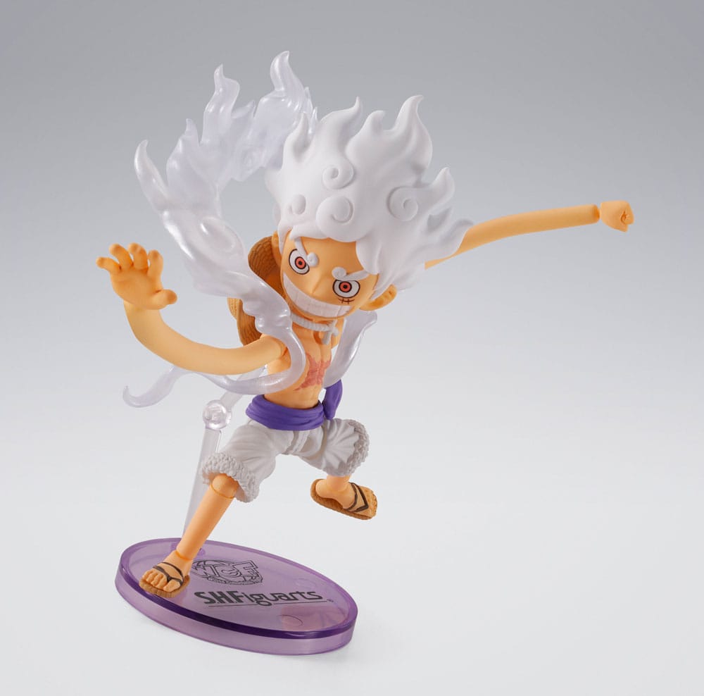 MONKEY D. LUFFY GEAR 5 – FIGURA WORLD COLLECTABLE 8 CM (TAMASHII NATIONS – S.H. FIGUARTS)