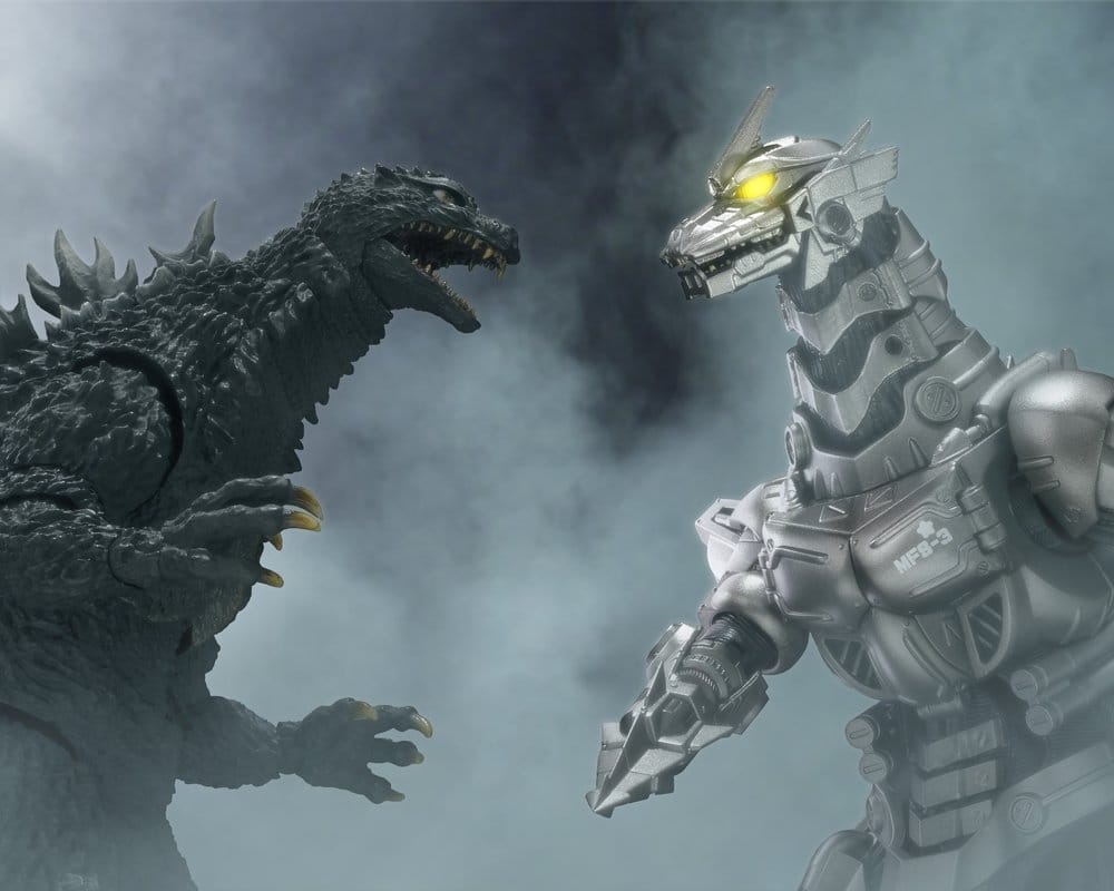 GODZILLA TOKYO S.O.S. FIGURA DIECAST S.H.MONSTERARTS KIRYU (HEAVILY ARMED TYPE / HIGH MOBILITY TYPE) MOVIE GRAPHIC PLUS 16 CM – TAMASHII NATIONS