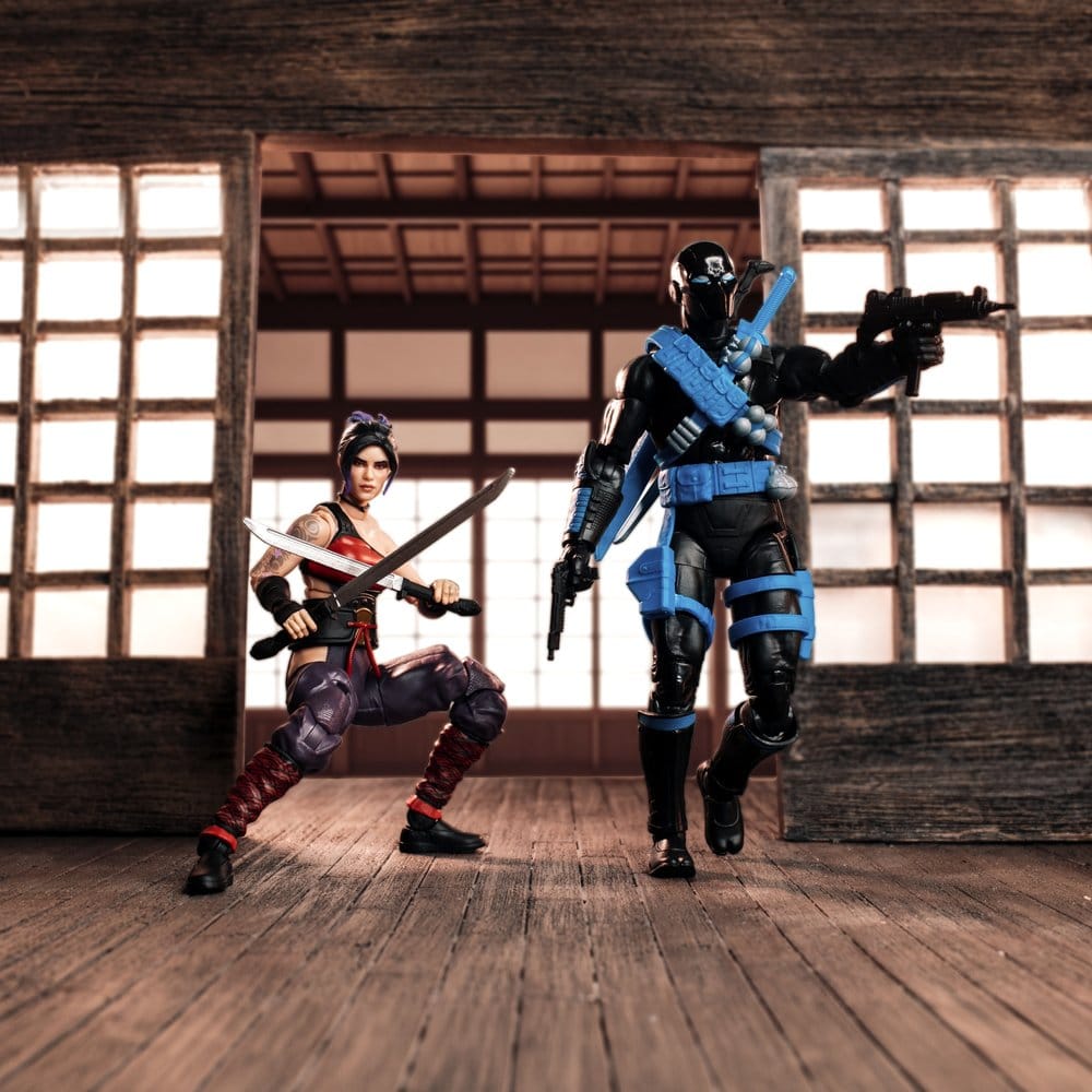 SNAKE EYES Y KIM «JINX» ARASHIKAGE NINJA FORCE CLASSIFIED SERIES PACK 2 FIGURAS 15 CM – G.I. JOE HASBRO