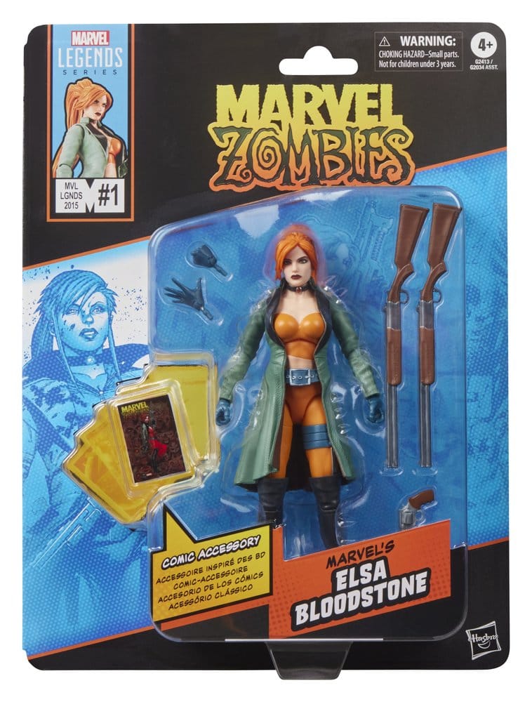 ELSA BLOODSTONE MARVEL ZOMBIES MARVEL LEGENDS FIGURA 15 CM HASBRO