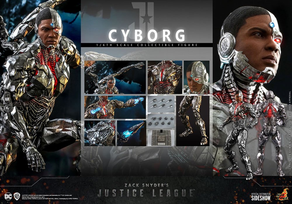 CYBORG | HOT TOYS | JUSTICE LEAGUE ZACK SNYDER | FIGURA 1/6 ESCALA | DC COMICS