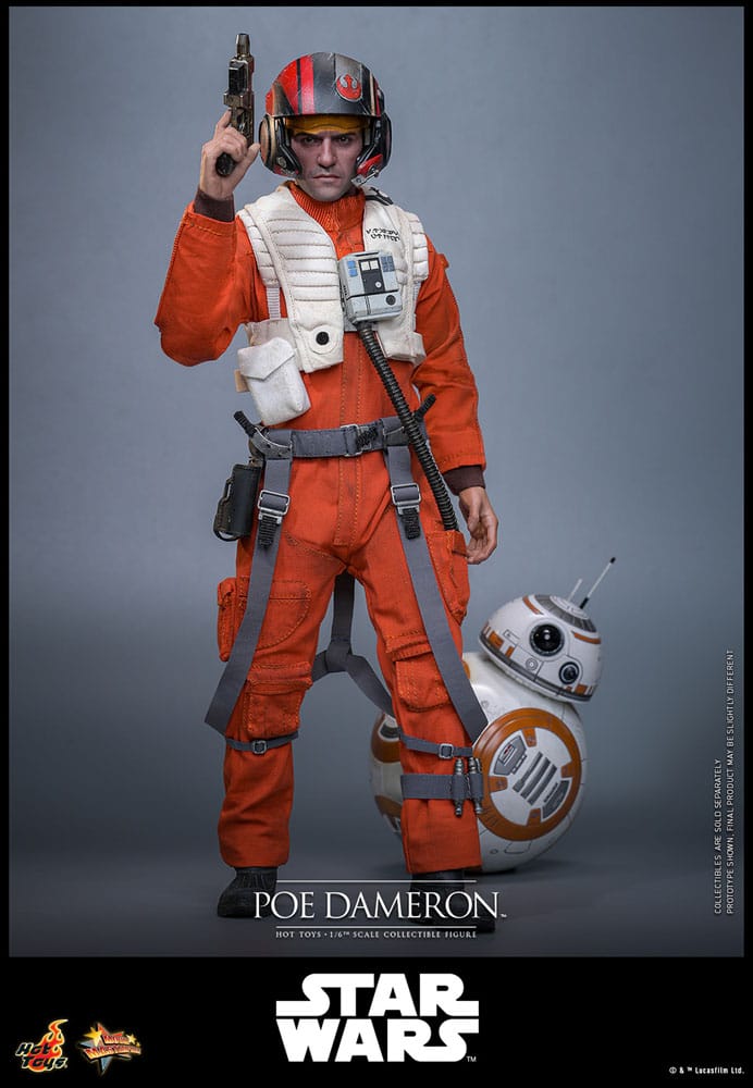 POE DAMERON – FIGURA HOT TOYS 1/6 – STAR WARS THE FORCE AWAKENS