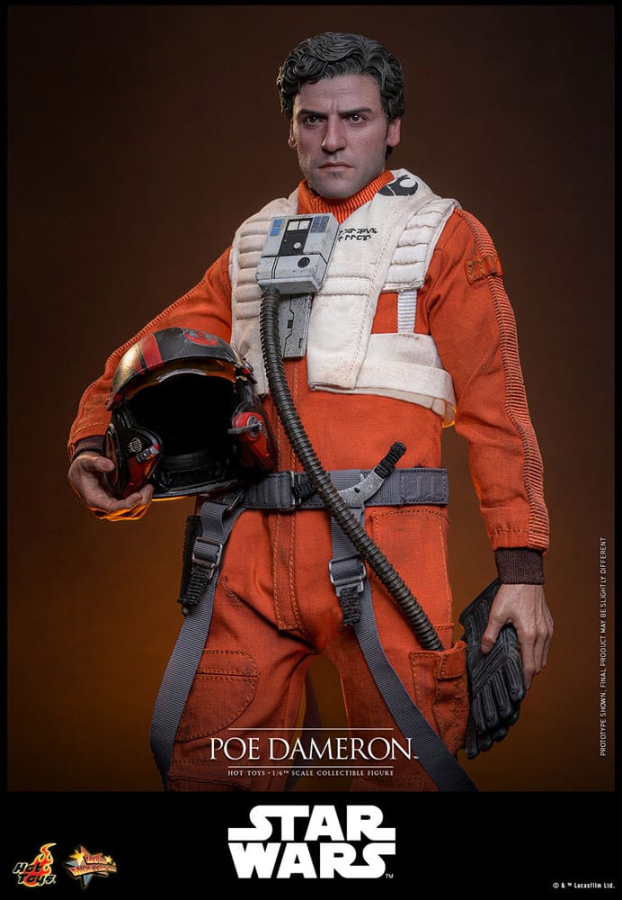 POE DAMERON – FIGURA HOT TOYS 1/6 – STAR WARS THE FORCE AWAKENS
