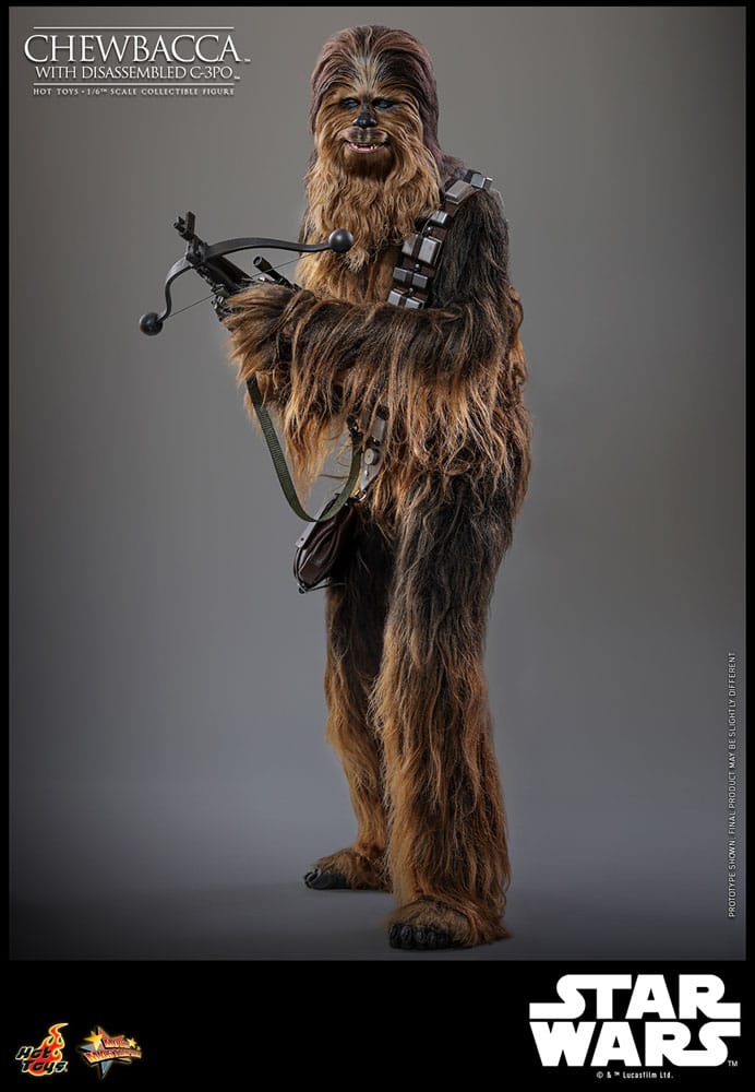 CHEWBACCA WITH DISASSEMBLED C-3PO – FIGURA 1/6 ESCALA – HOT TOYS – STAR WARS EPISODE V
