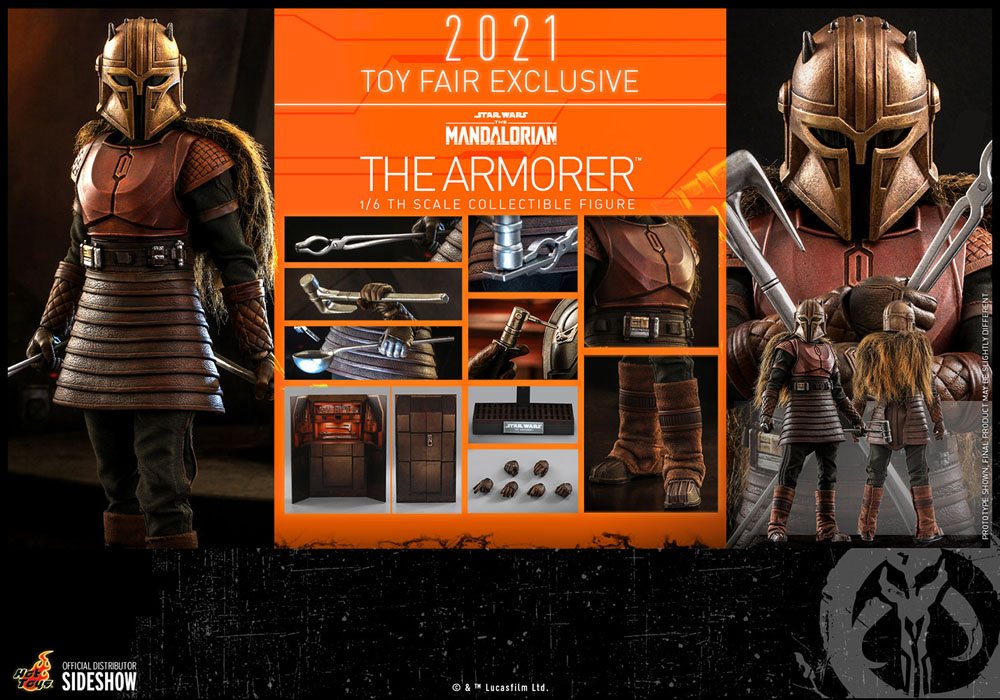 THE ARMORER - STAR WARS THE MANDALORIAN – (HOT TOYS – TOY FAIR EXCLUSIVE)