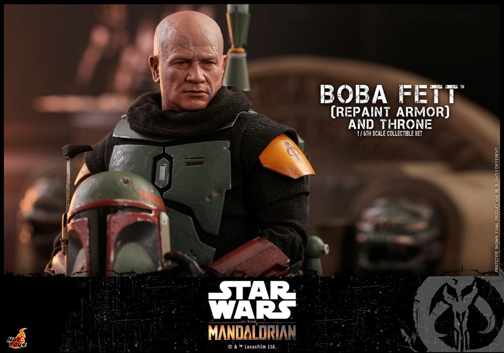 BOBA FETT REPAINT ARMOR AND THRONE SPECIAL EDITION - STAR WARS: THE MANDALORIAN HOT TOYS