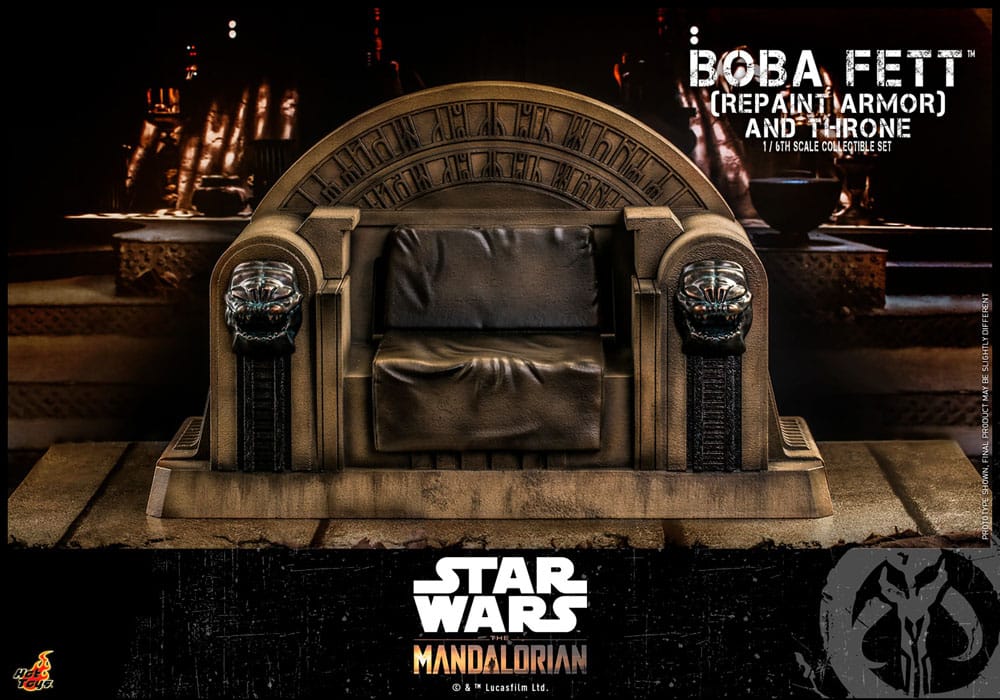 BOBA FETT REPAINT ARMOR AND THRONE SPECIAL EDITION - STAR WARS: THE MANDALORIAN HOT TOYS