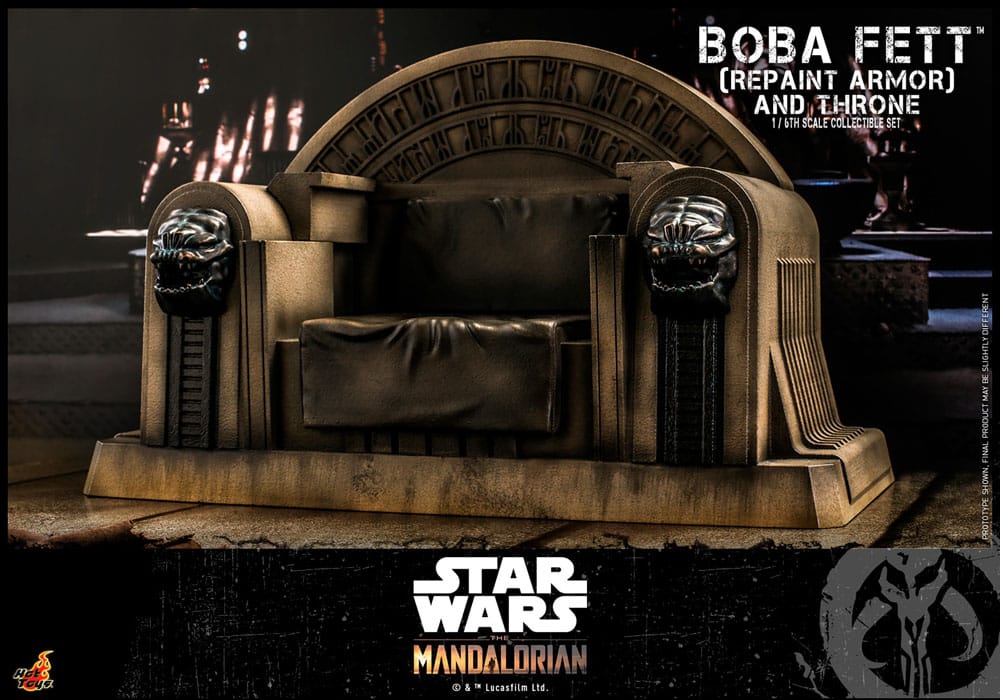 BOBA FETT REPAINT ARMOR AND THRONE SPECIAL EDITION - STAR WARS: THE MANDALORIAN HOT TOYS